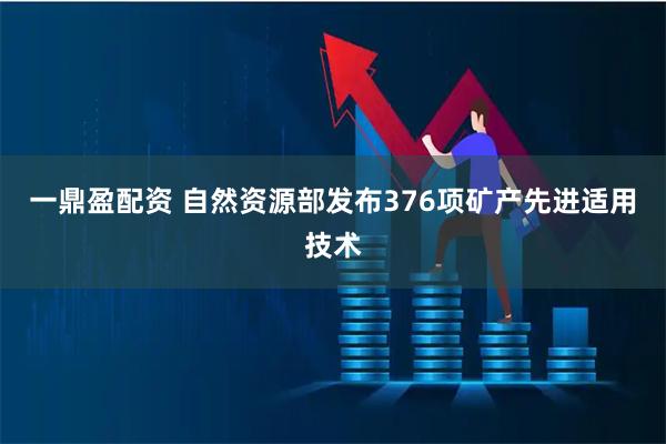 一鼎盈配资 自然资源部发布376项矿产先进适用技术